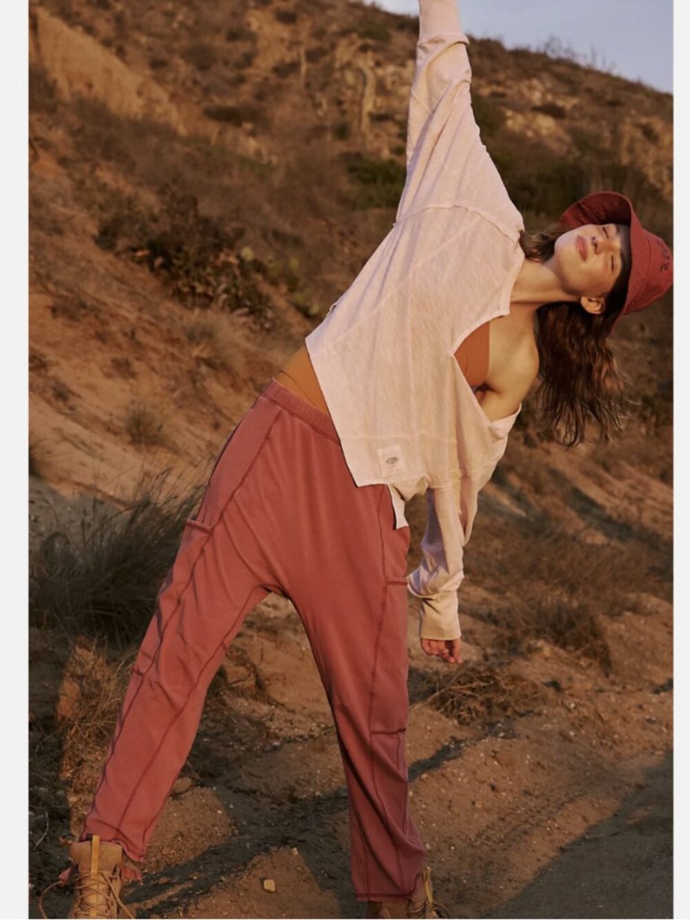Free People Movement Powder Long Sleeve Winner Layer Henley Top
